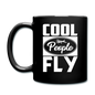 Cool People Fly - White - Full Color Mug - black