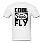 Cool People Fly - Black - Unisex Classic T-Shirt - white