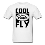 Cool People Fly - Black - Unisex Classic T-Shirt - white