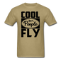 Cool People Fly - Black - Unisex Classic T-Shirt - khaki