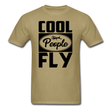 Cool People Fly - Black - Unisex Classic T-Shirt - khaki