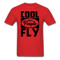 Cool People Fly - Black - Unisex Classic T-Shirt - red