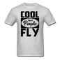 Cool People Fly - Black - Unisex Classic T-Shirt - heather gray