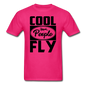 Cool People Fly - Black - Unisex Classic T-Shirt - fuchsia