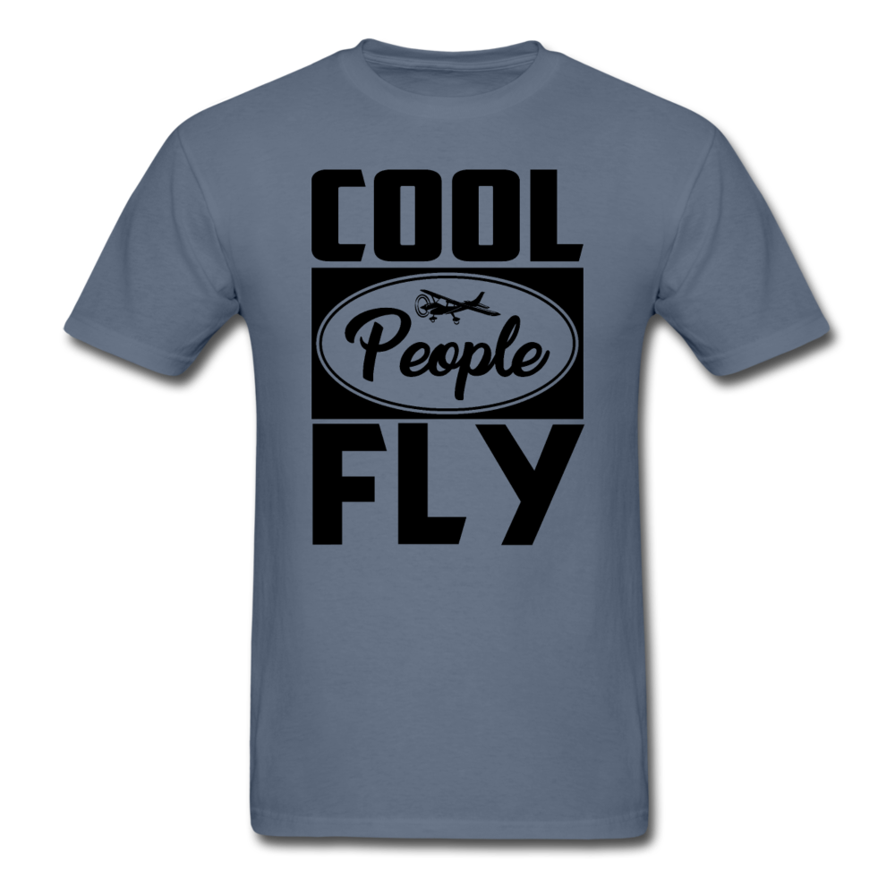 Cool People Fly - Black - Unisex Classic T-Shirt - denim