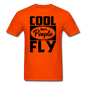 Cool People Fly - Black - Unisex Classic T-Shirt - orange