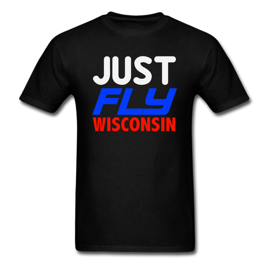 Just Fly - Wisconsin - Unisex Classic T-Shirt - black