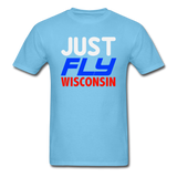 Just Fly - Wisconsin - Unisex Classic T-Shirt - aquatic blue