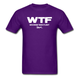 WTF - Wisconsin Takes Flight - White - v2 - Unisex Classic T-Shirt - purple