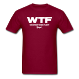 WTF - Wisconsin Takes Flight - White - v2 - Unisex Classic T-Shirt - burgundy