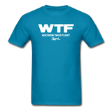 WTF - Wisconsin Takes Flight - White - v2 - Unisex Classic T-Shirt - turquoise