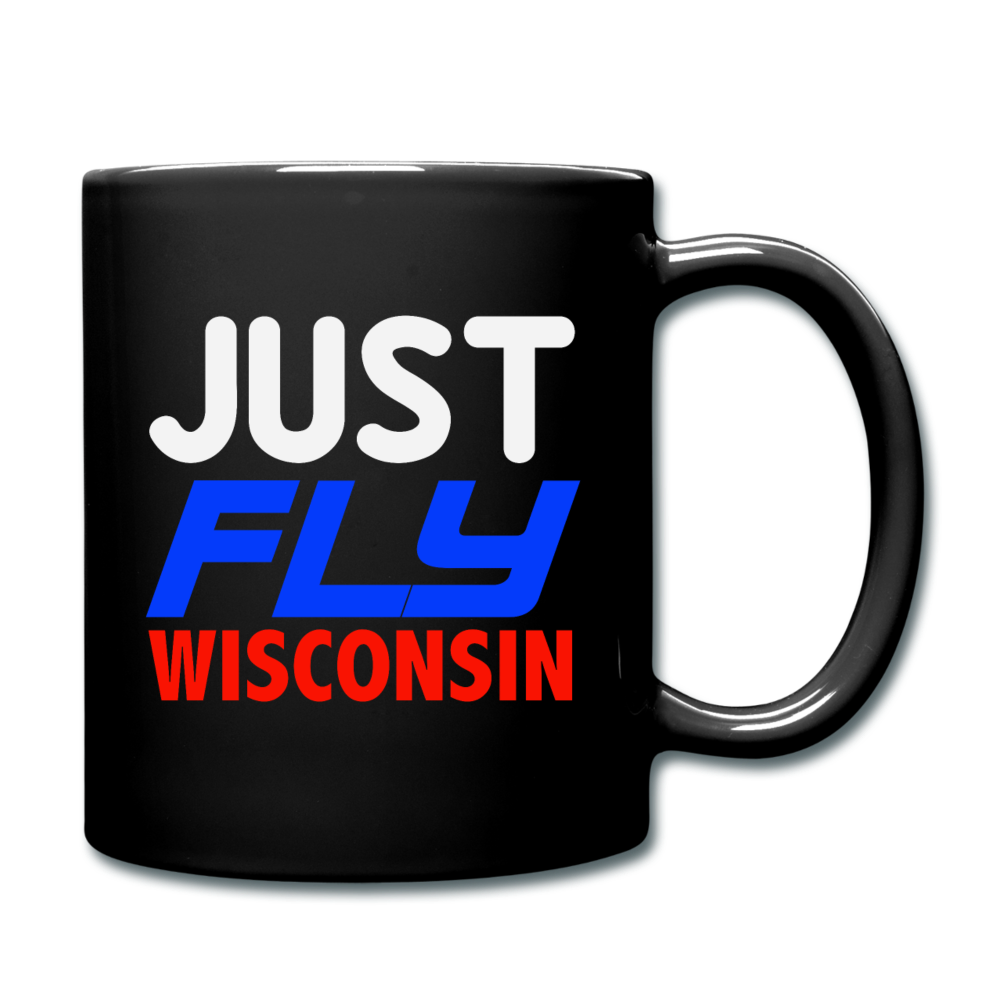 Just Fly - Wisconsin - Full Color Mug - black