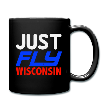 Just Fly - Wisconsin - Full Color Mug - black