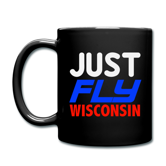 Just Fly - Wisconsin - Full Color Mug - black