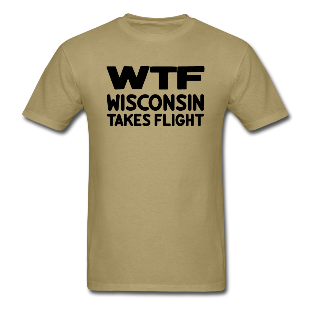 WTF - Wisconsin Takes Flight - Black - v1 - Unisex Classic T-Shirt - khaki