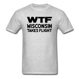 WTF - Wisconsin Takes Flight - Black - v1 - Unisex Classic T-Shirt - heather gray