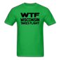 WTF - Wisconsin Takes Flight - Black - v1 - Unisex Classic T-Shirt - bright green