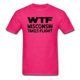 WTF - Wisconsin Takes Flight - Black - v1 - Unisex Classic T-Shirt - fuchsia