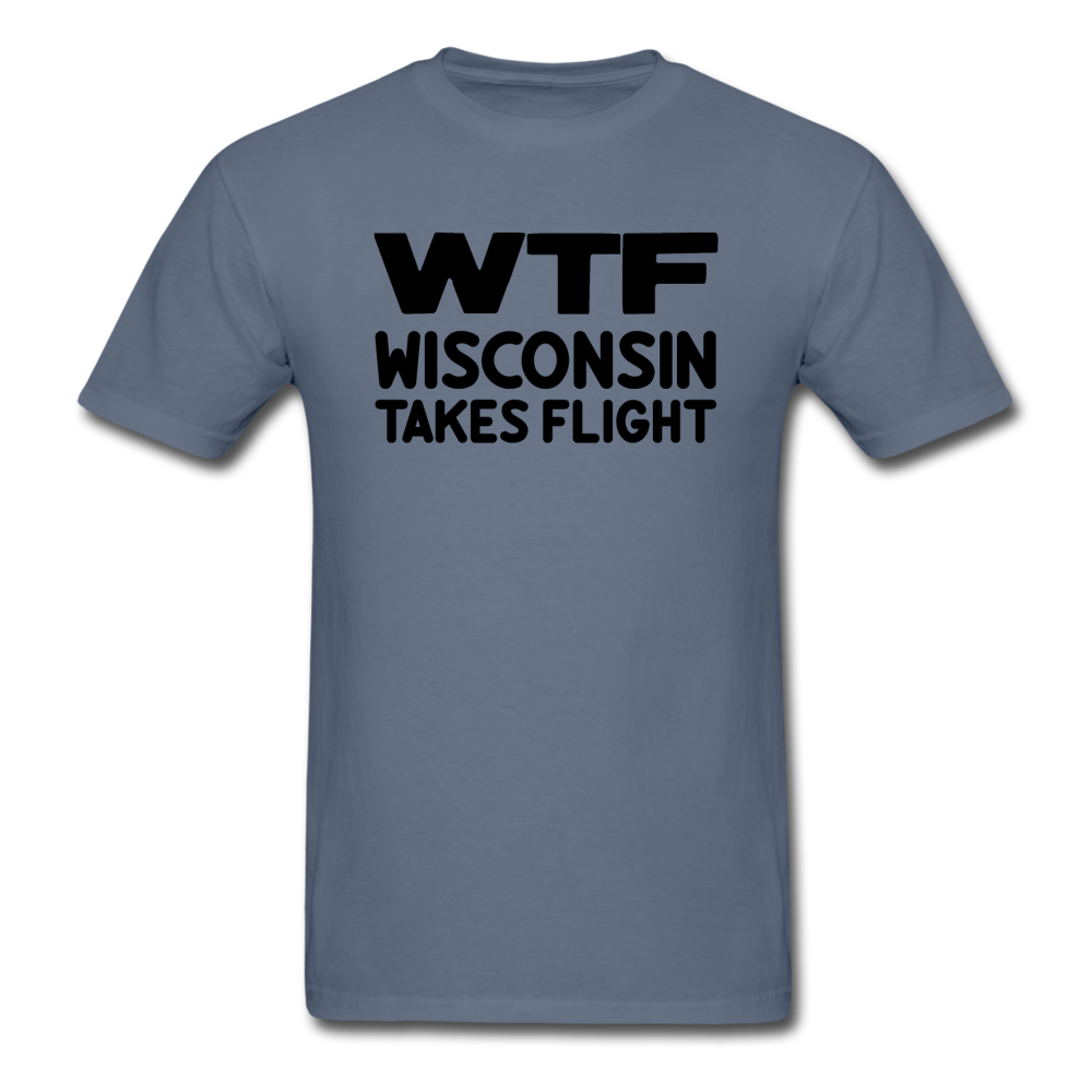 WTF - Wisconsin Takes Flight - Black - v1 - Unisex Classic T-Shirt - denim