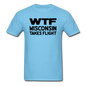 WTF - Wisconsin Takes Flight - Black - v1 - Unisex Classic T-Shirt - aquatic blue