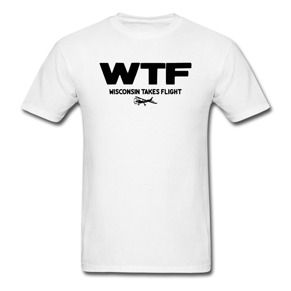 WTF - Wisconsin Takes Flight - Black - v2 - Unisex Classic T-Shirt - white