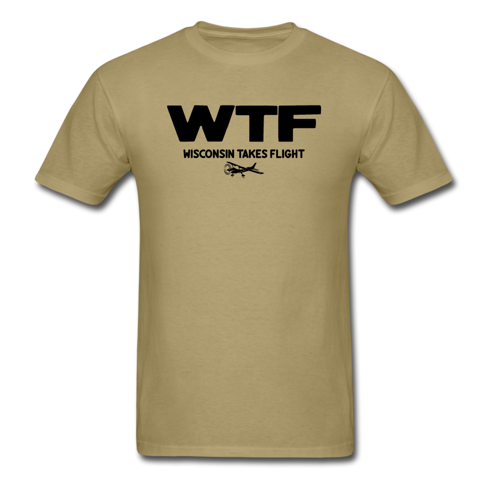 WTF - Wisconsin Takes Flight - Black - v2 - Unisex Classic T-Shirt - khaki