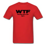 WTF - Wisconsin Takes Flight - Black - v2 - Unisex Classic T-Shirt - red