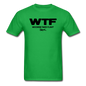 WTF - Wisconsin Takes Flight - Black - v2 - Unisex Classic T-Shirt - bright green