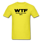 WTF - Wisconsin Takes Flight - Black - v2 - Unisex Classic T-Shirt - yellow