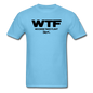 WTF - Wisconsin Takes Flight - Black - v2 - Unisex Classic T-Shirt - aquatic blue