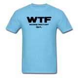 WTF - Wisconsin Takes Flight - Black - v2 - Unisex Classic T-Shirt - aquatic blue