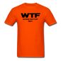 WTF - Wisconsin Takes Flight - Black - v2 - Unisex Classic T-Shirt - orange