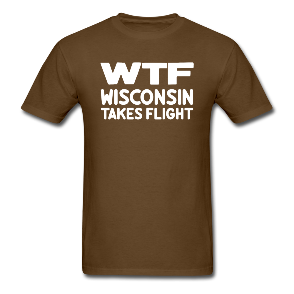 WTF - Wisconsin Takes Flight - White - v1 - Unisex Classic T-Shirt - brown