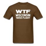 WTF - Wisconsin Takes Flight - White - v1 - Unisex Classic T-Shirt - brown