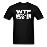 WTF - Wisconsin Takes Flight - White - v1 - Unisex Classic T-Shirt - black