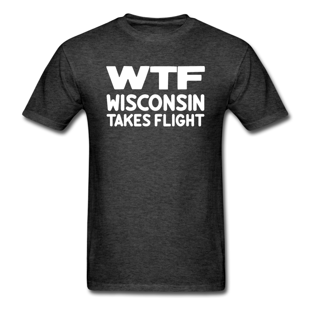 WTF - Wisconsin Takes Flight - White - v1 - Unisex Classic T-Shirt - heather black