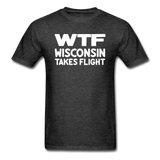 WTF - Wisconsin Takes Flight - White - v1 - Unisex Classic T-Shirt - heather black