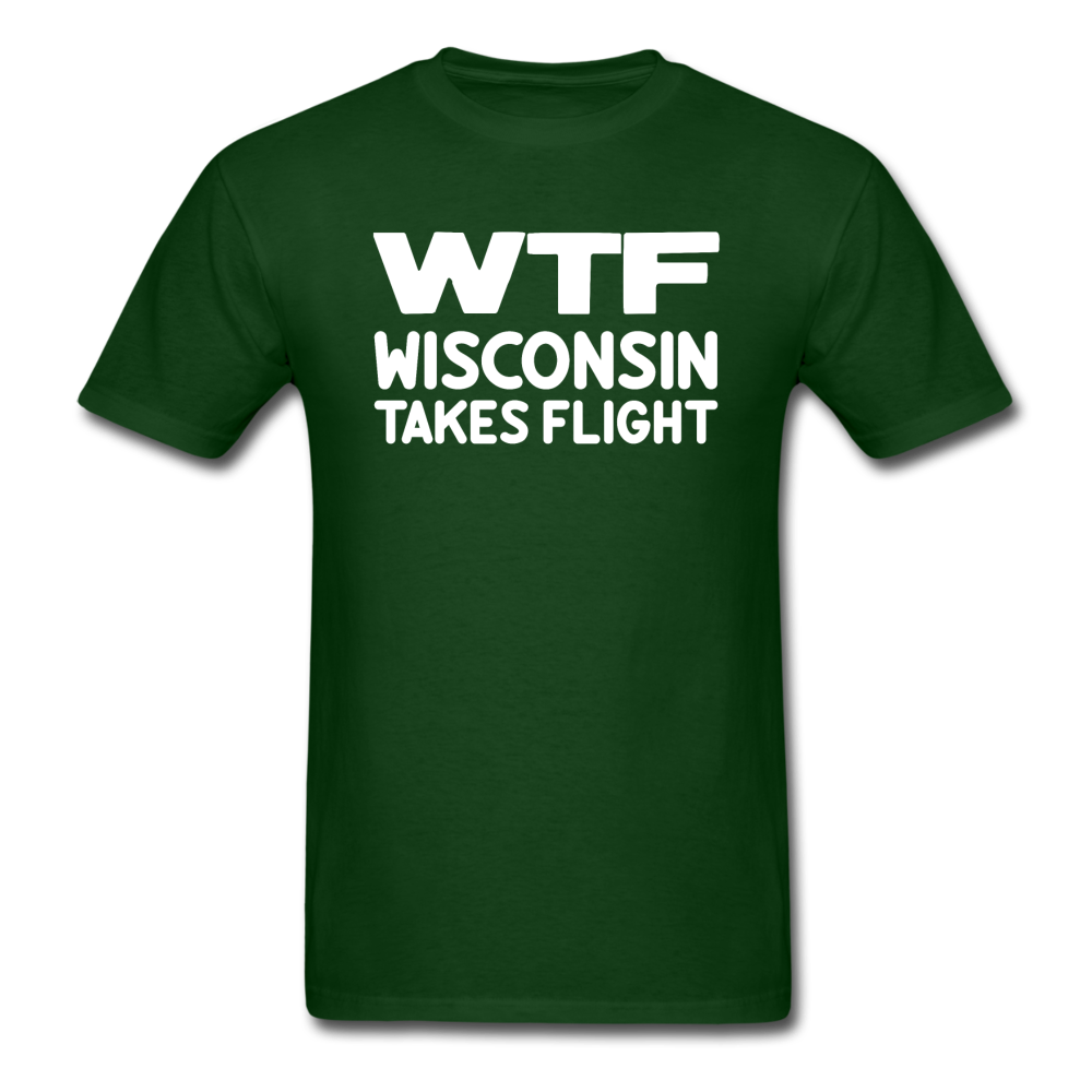 WTF - Wisconsin Takes Flight - White - v1 - Unisex Classic T-Shirt - forest green