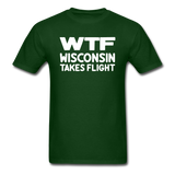 WTF - Wisconsin Takes Flight - White - v1 - Unisex Classic T-Shirt - forest green