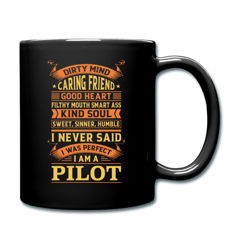 Dirty Mind, Kind Soul - Pilot - Full Color Mug - black