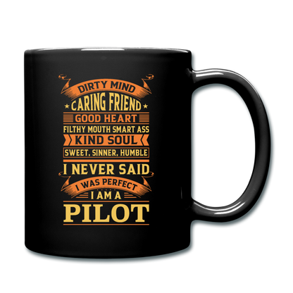 Dirty Mind, Kind Soul - Pilot - Full Color Mug - black