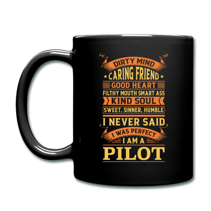 Dirty Mind, Kind Soul - Pilot - Full Color Mug - black