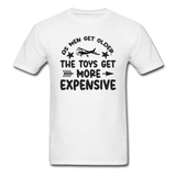 Men Get Older, Toys Get More Expensive - Black - Unisex Classic T-Shirt - white