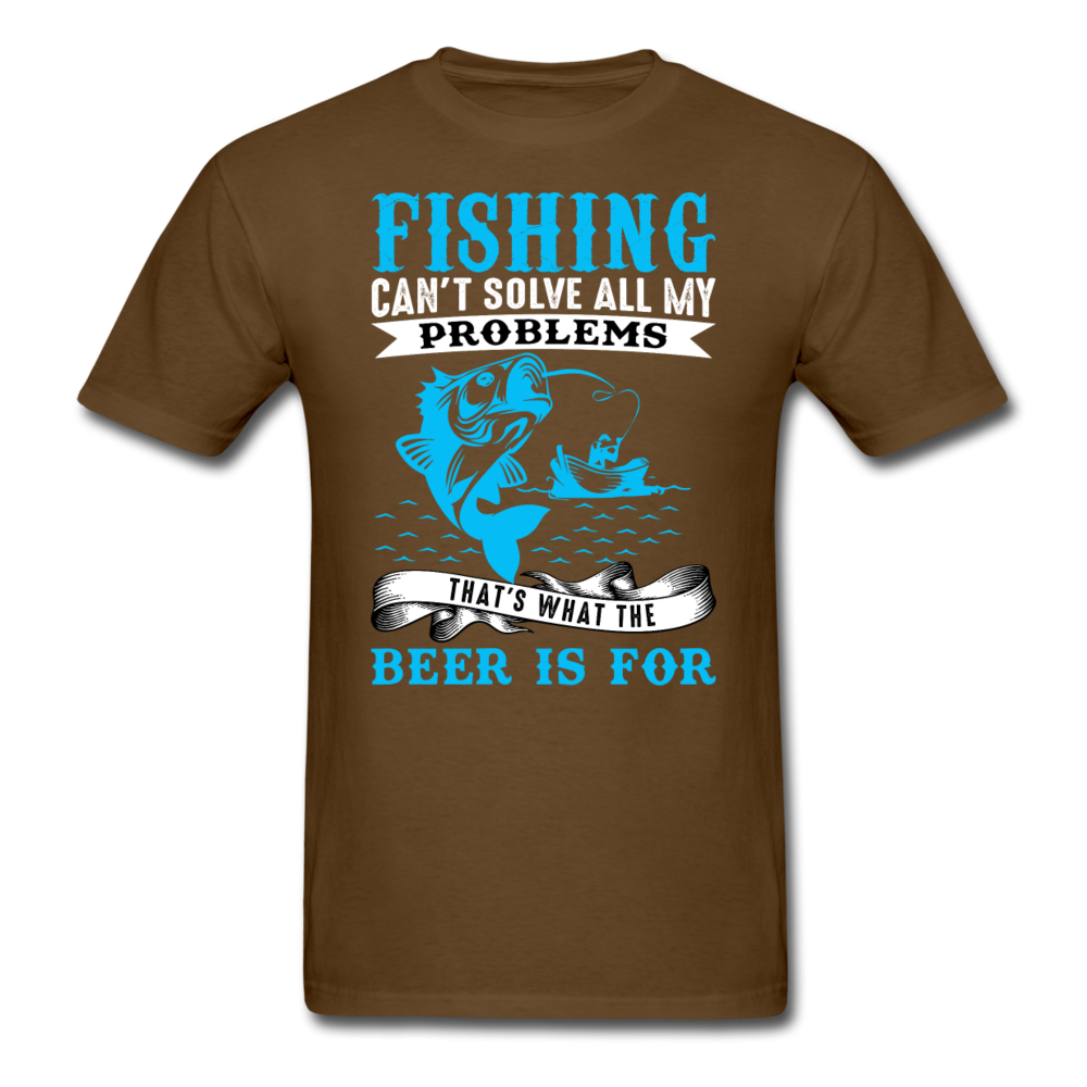 Fishing Problems, Beer - Unisex Classic T-Shirt - brown