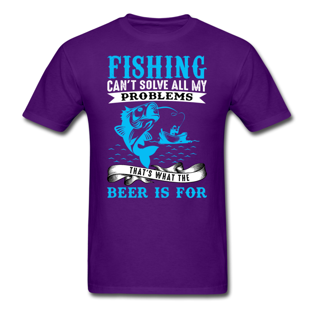 Fishing Problems, Beer - Unisex Classic T-Shirt - purple