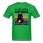 I Like Cats, Bass And 3 People - Unisex Classic T-Shirt - bright green