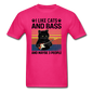 I Like Cats, Bass And 3 People - Unisex Classic T-Shirt - fuchsia