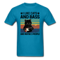 I Like Cats, Bass And 3 People - Unisex Classic T-Shirt - turquoise