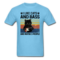 I Like Cats, Bass And 3 People - Unisex Classic T-Shirt - aquatic blue