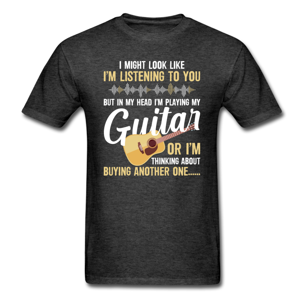 Listening - Playing My Guitar - Unisex Classic T-Shirt - heather black